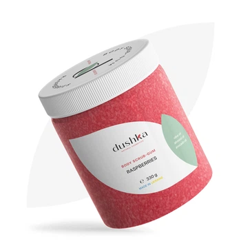 Скраб-жвачка для тела Малина Dushka 330 г 4823099404384