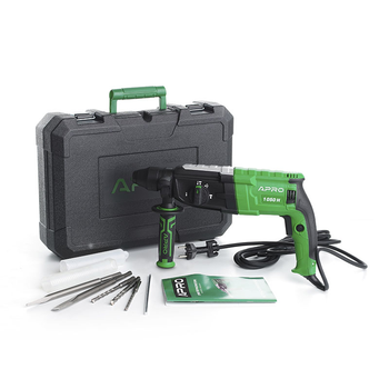 Перфоратор прямий в кейсе мощностью 1050В, 3,5 Дж, SDS+, модель APRO 1050H