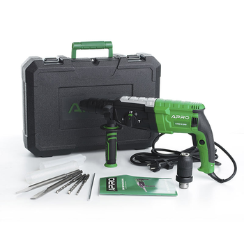 Перфоратор прямий в кейсе мощностью 1050В, 3,5 Дж, SDS+,модель APRO 1050H DFR