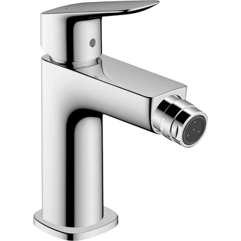 Cмеситель для гигиенического душа HANSGROHE Logis на биде однорычажный хром металл с донным клапаном 71201000