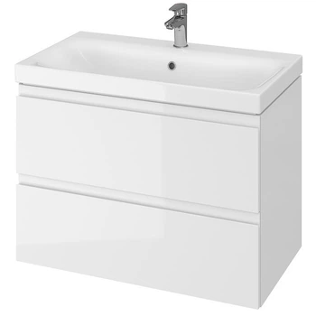 Тумба с умывальником CERSANIT Moduo Set B14 80x62x45см подвесная белая SZFZ1003896661