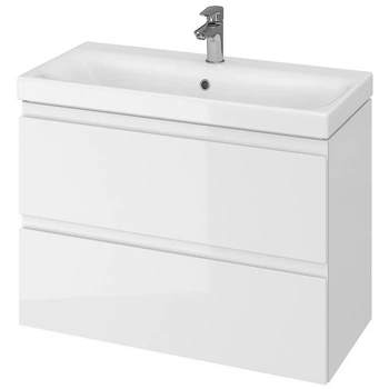 Тумба с умывальником CERSANIT Moduo Set B06 80x62x38см подвесная белая SZFZ1003816661