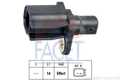 Датчик ABS CONNECT/FOCUS/KUGA 10- зад Л/Пр (21.0018) Facet Facet (210018)