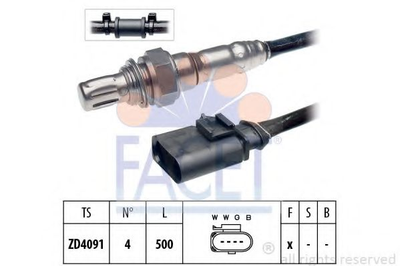 Датчик кисню (лямбда-зонд) Audi A5 3.0 tfsi quattro (11-17) (10.8072) Facet Facet (108072)