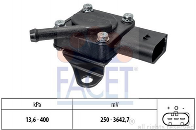 Датчик давления выхлопных газов BMW 1(E87)/3(E90)/5(F10)/X3(E83) 2.0/3.0D 07-13 (10.3319) Facet Facet (103319)