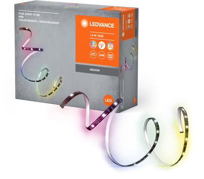 Стрічка світлодіодна LEDVANCE FLEX AUDIO TV Voice 1,8W RGB 5V USB 2M (4099854095283)