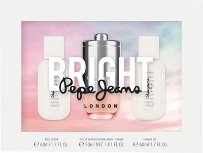 Набір Pepe Jeans Парфумована вода для жінок Bright 30 мл + Лосьйон для тіла 60 мл + Гель для душу 60 мл (8436581949254)
