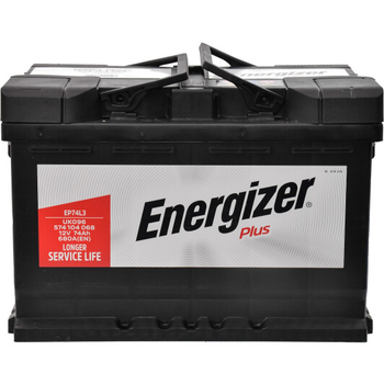 Акумулятор 74Ah-12v Energizer Plus (278х175х190), R, EN680 Energizer (574104068)