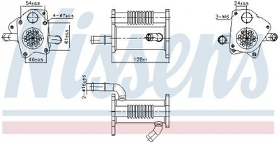 Радіатор відпрацьованих газів Nissens (989446)