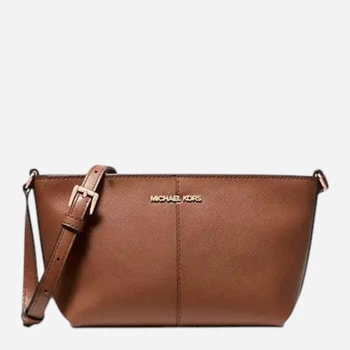 Сумка крос-боді через плече жіноча зі штучної шкіри маленька Michael Kors Small Crossbody 35F4G551 Коричнева (197853078000)