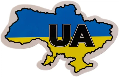 Наклейка на авто ''Карта Украины'' АРК Эконом