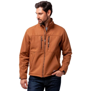 Куртка-шерпа Free Country Sherpa Men's Craftsman Burly Canvas Softshell Jacket Color: Canyon Brown XL