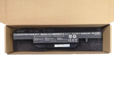 Аккумулятор для ноутбука Clevo W650DC, W650RB, W650RC, W650RC1, W650RN, 6-87-W650S-4D7A2, W650BAT-6 4400mah 48.84Wh ORIGINAL