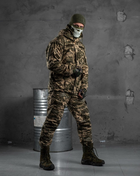 Тактичний костюм з утепленням Polar Fleece та водовідштовхувальною обробкою Піксель XXL