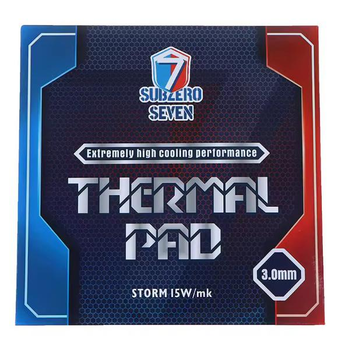 Термопрокладка SubZero Seven Storm 15 W/mK 100x100x3.0 мм