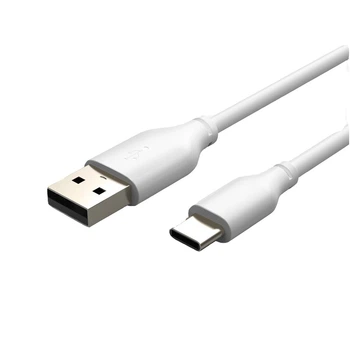Кабель Cabletime USB Type A- USB Type C 3A 2 м, 3А, швидка зарядка, White (CA34L)