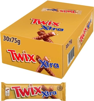 Упаковка батончиків Twix Extra 30 шт x 75 г
