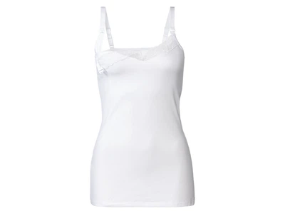 Майка для кормящих мам с вшитым топом для женщины Esmara LYCRA® 499415 L Белый