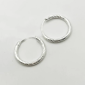 Сережки-кольца серебряные d=19 mm 1,65 г