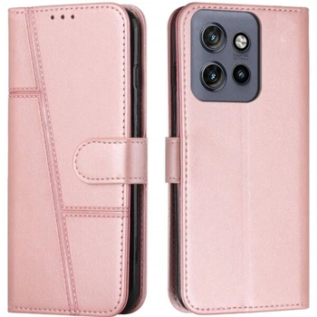 Чохол-книжка з застібкою UniCase Jet Cover для Motorola Edge 50 Neo / Edge 60 Neo - Rose Gold