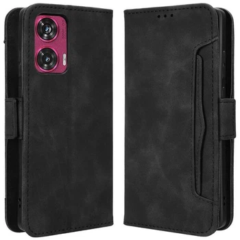 Чохол-книжка з кишеньками Deexe Wallet Stand для Motorola Edge 50 Fusion - Black