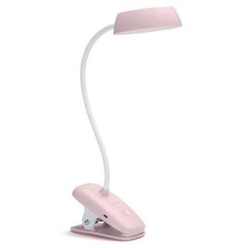 Philips Лампа настільна LED Reading Desk lamp Donutclip, рожевий