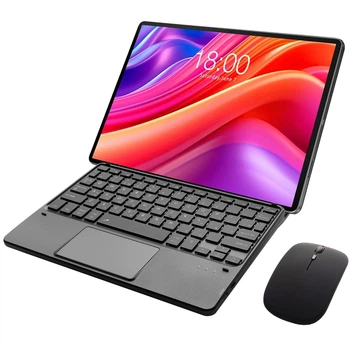 Клавиатура-подставка беспроводная Smart Keyboard + Мышка для Teclast T65 Max Ru+En Black