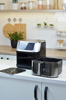 Мультипечь Zepline ZP-126, 10 л, 3500 Вт, кухонный аэрогриль, многофункциональная мультипечка, настольная духовка