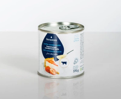Згущене молоко Benestare Leche Condensada Sweetened Condenced Milk незбиране 8 відсоткове 370г