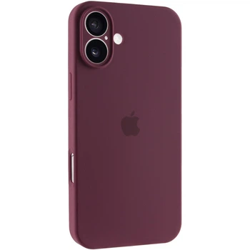Чохол на Apple iPhone 16 Plus для айфон 16+ плюс силікон Бордовий / Plum