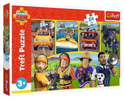 Пазли Maxi Пожежний Сем і друзі. Fireman Sam and friends (24 ел.) 14356 (Trefl)