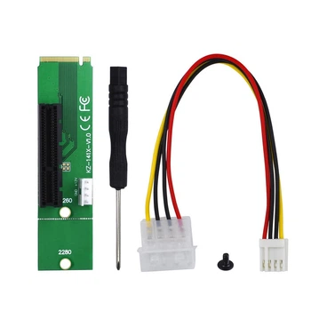 Перехідник NGFF M2 M.2 до PCI-E 4x 1x через райзер Riser адаптер для майнінгу 77042