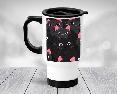 Термокружка Cat, автомобильная термокружка #027 450 мл Белая