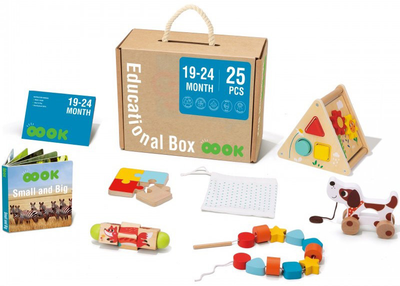 Pudelko edukacyjne Tooky Toy XXL Montessori 6w1 25 elementów (6976831550011)