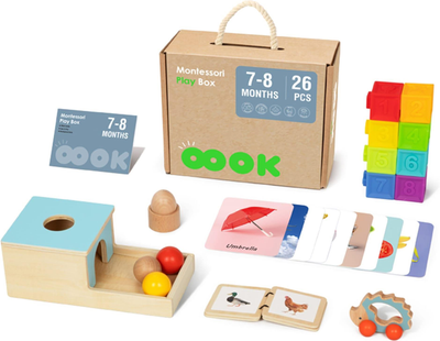 Pudełko edukacyjne Tooky Toy XXL Montessori 6w1 26 elementów (6976831550035)