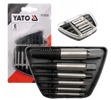Екстрактори зламаних болтів Ø3-14мм 6 шт YATO YT-0590