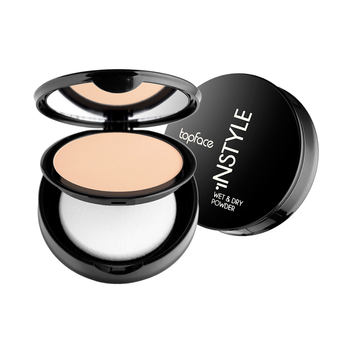 Пудра компактная TopFace Instyle Wet & Dry Powder тон 01 Ivory