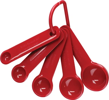 Набор мерных ложек KitchenAid Universal Красных 5 шт (KQG057OHERE)