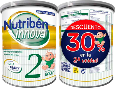 Набор молока детского Nutriben Duplo Innova 800 г x 2 шт (8430094318354)