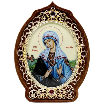 Икона латунная Святая мученица Виктория BGH09049L