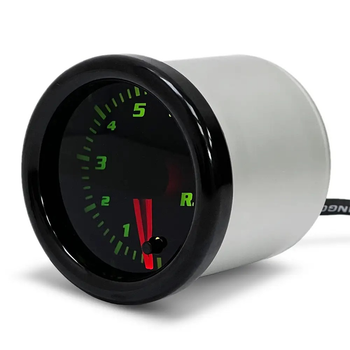 Покажчик тахометр стрілочний Ket Gauge 5205 RGB BLACK LED діодний d52мм прилад датчик автомобільний SV0709