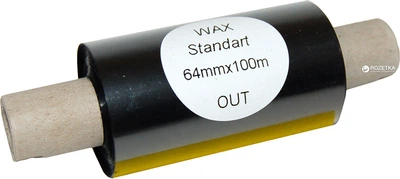 Риббон Принтмарк Wax 64 мм x 100 м Out 5 шт Black (64100W-Hon)