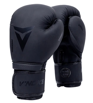 Боксерські рукавиці V`Noks Ultima, Чорні, PU, 12 унцій (340г.) для спортсменів 60-80 кг. (60180)