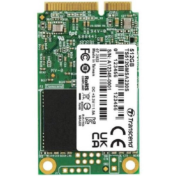 Накопичувач SSD mSATA Transcend 230S512GBNAND: 3D NAND TLC (TS512GMSA230S)