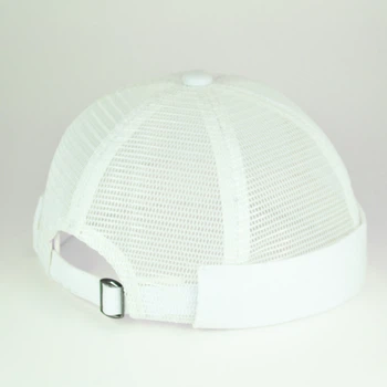 Docker cap Кепка докера без козирка, біла бейсболка, унісекс L / 57-58