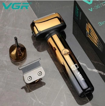 Аккумуляторная портативная электробритва VGR с лезвиями из нержавеющей стали RGV-763