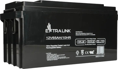 Акумуляторна батарея EXTRALINK AGM 12V 65Ah (5903148919003) (955555905783146) - Уцінка