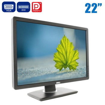 Монитор Dell P2213f / 22" (1680x1050) TN / VGA, DVI, DisplayPort, USB 2.0 б/у