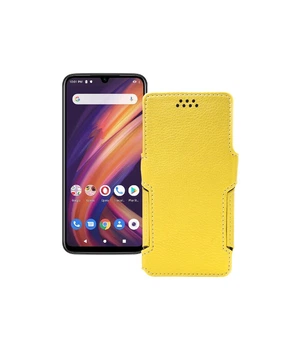 Чохол-книжка з екошкіри для телефону Lenovo A6 Note Жовтий