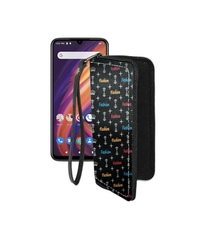 Чохол-гаманець з екошкіри для телефону Lenovo A6 Note Фешн чорний